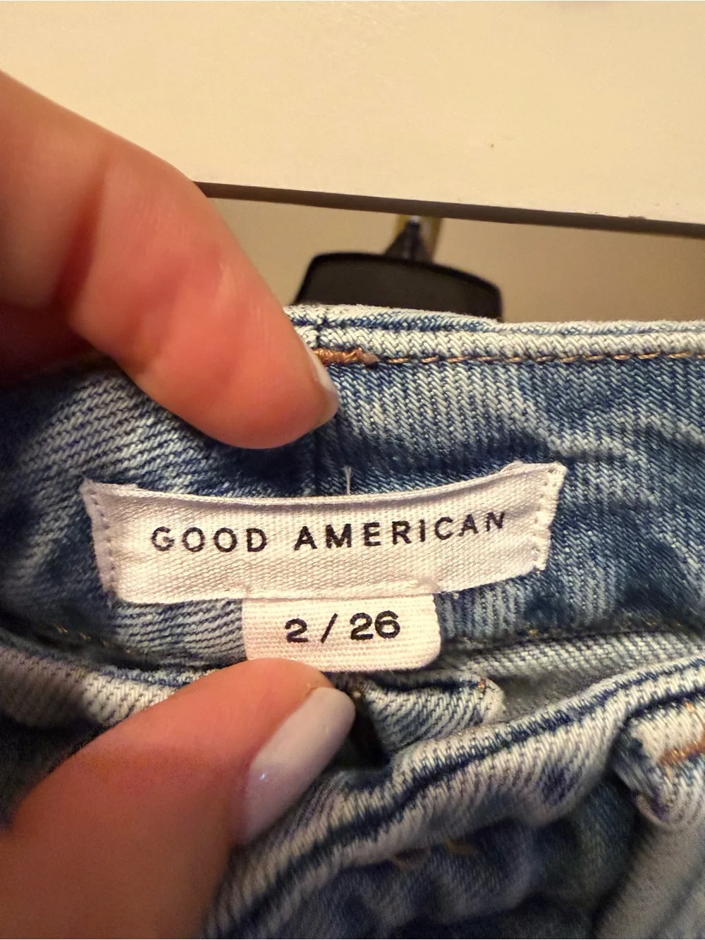 Good American Light Blue Straight Leg Jeans